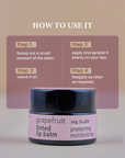 Grapefruit Tinted Lip Balm For Dry Lips