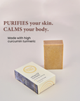 Turmeric Soap With Vetiver - Cold Process Cooling Soap