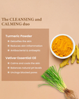 Turmeric Soap With Vetiver - Cold Process Cooling Soap