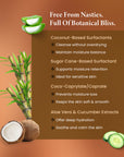 Roots & Bloom Moisturizing Body Wash with Aloe Vera and Cucumber