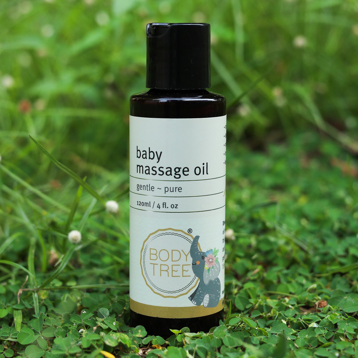 Baby Oil For Pre-Bath Massage With Virgin Coconut Oil, Sweet Almond Oil, And Vitamin E