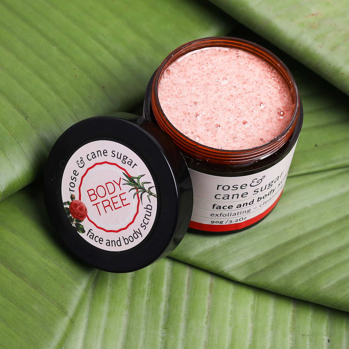 Rose &amp; Cane Sugar Exfoliating Body Scrub