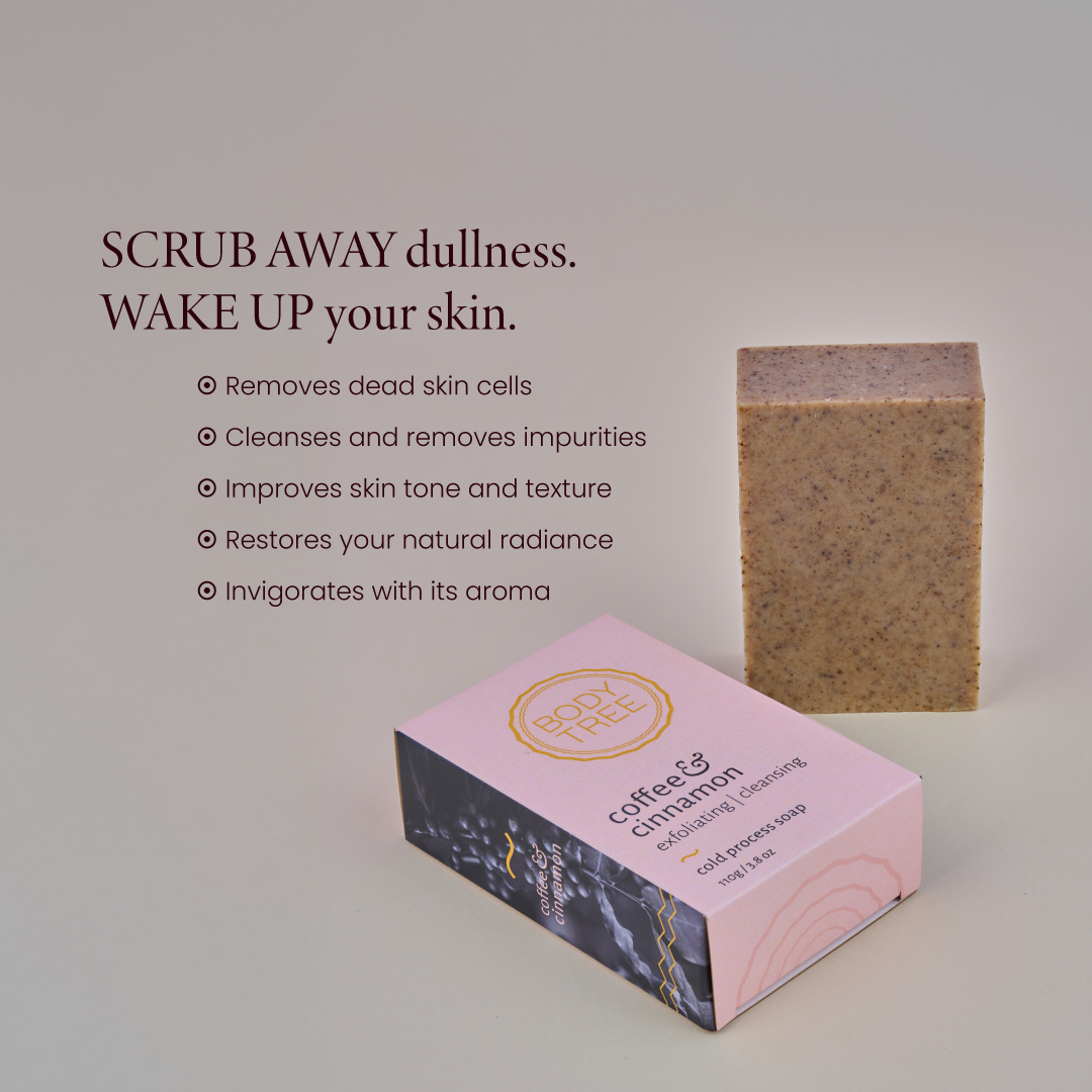 Coffee &amp; Cinnamon -  Exfoliating &amp; Cleansing Cold Process Soap