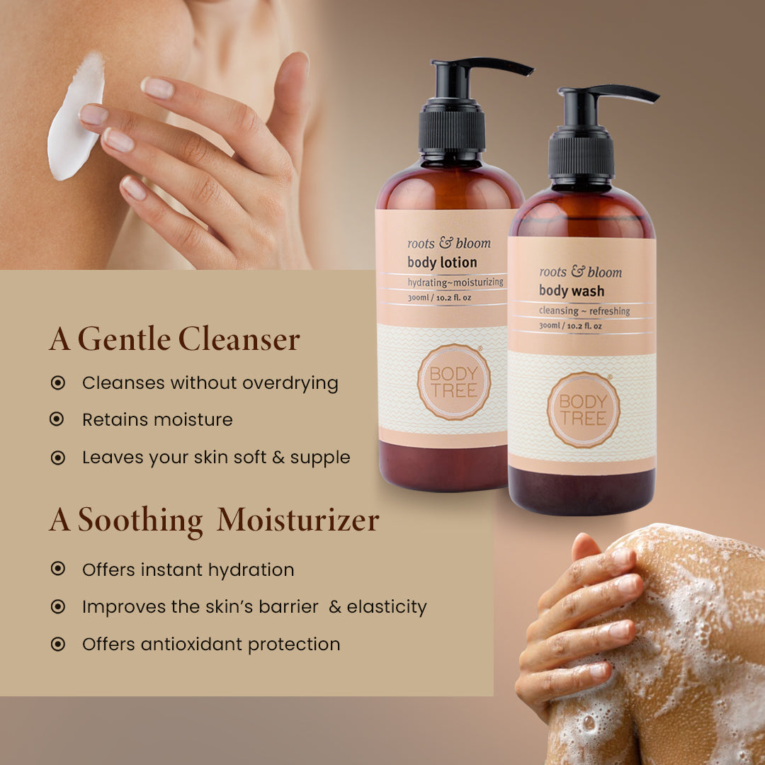 Roots &amp; Bloom Bath and Body Combo