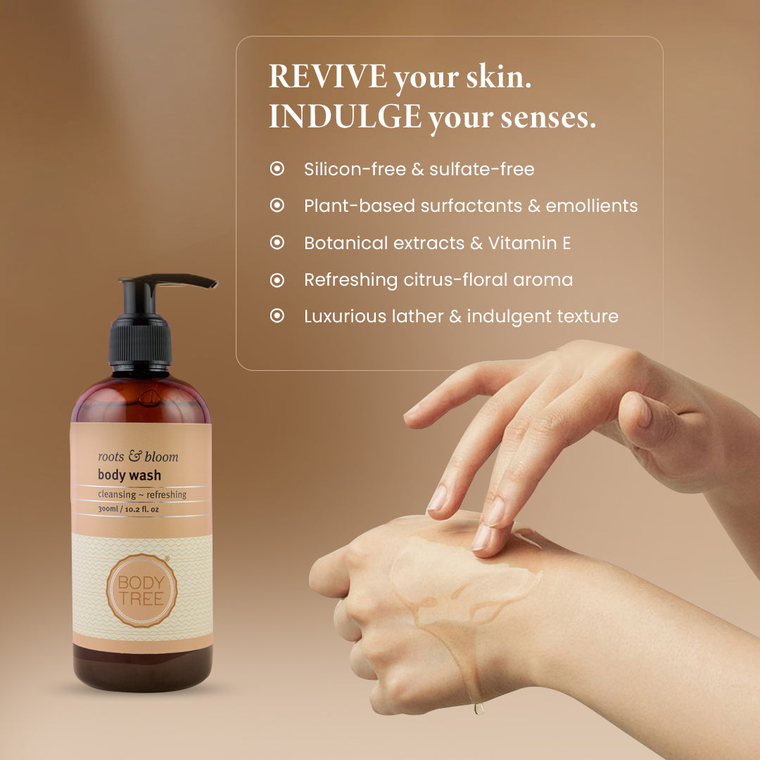Roots &amp; Bloom Moisturizing Body Wash with Aloe Vera and Cucumber