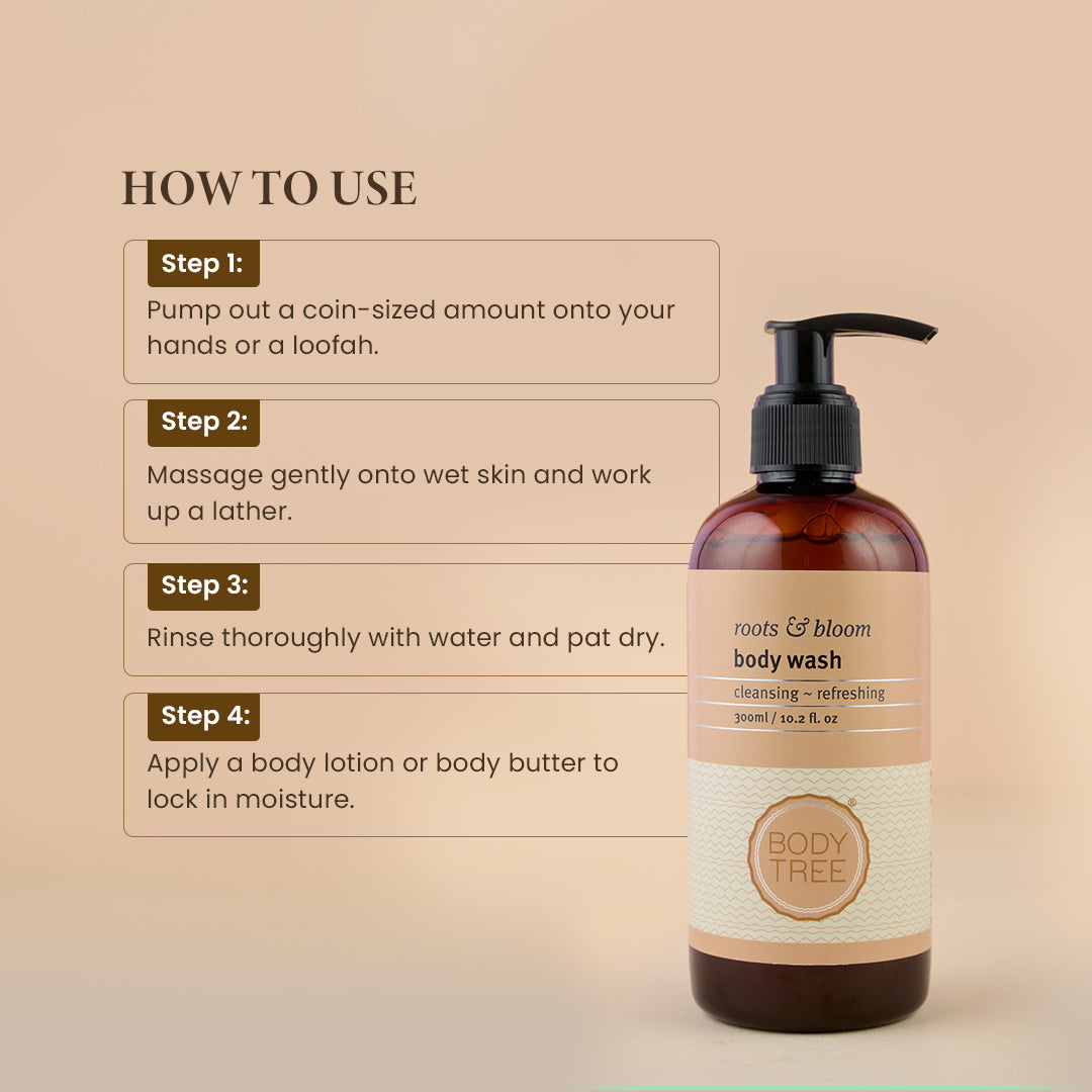 Roots &amp; Bloom Moisturizing Body Wash with Aloe Vera and Cucumber