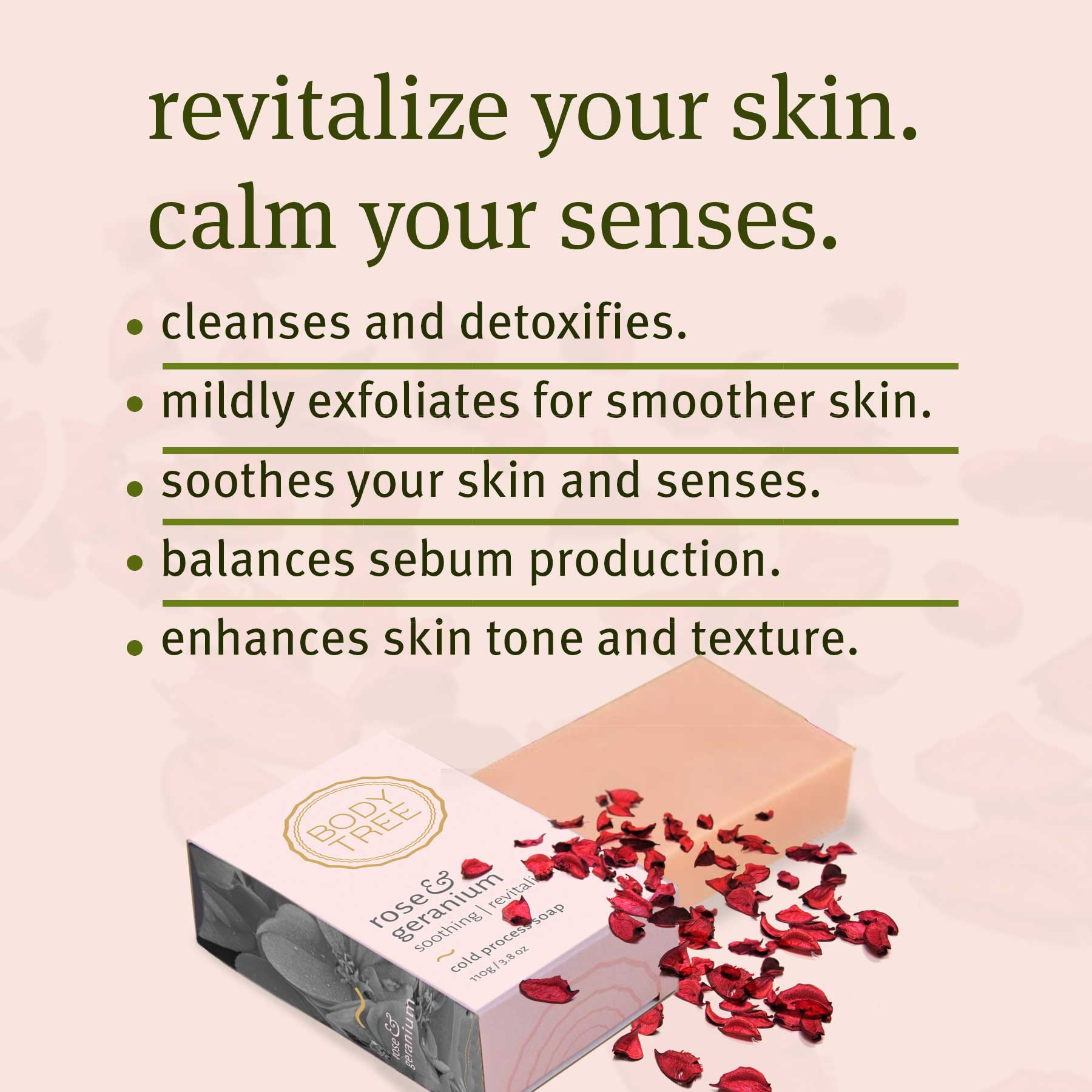 Rose Soap with Geranium and Rose Clay - Cold Process Soap