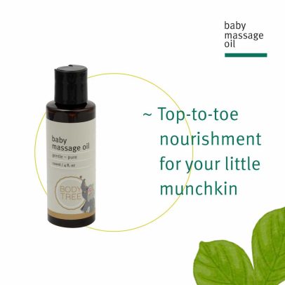 Natural baby massage oil